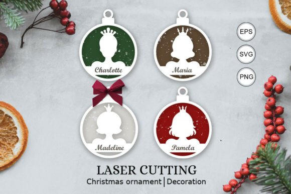 Download Princess Christmas Personalized Ornament - Princess Collection