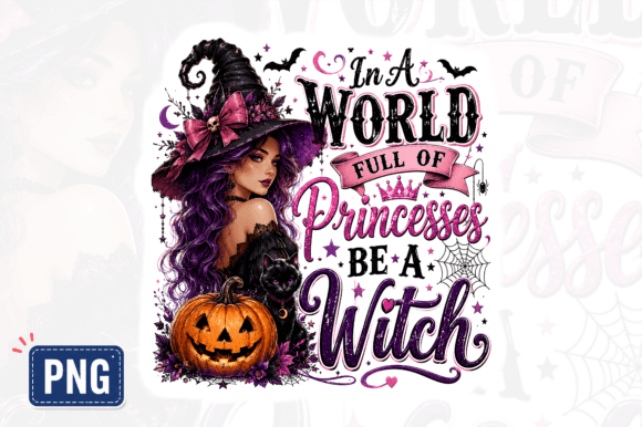 Download Princesses Be a Witch PNG Design - Princess Collection