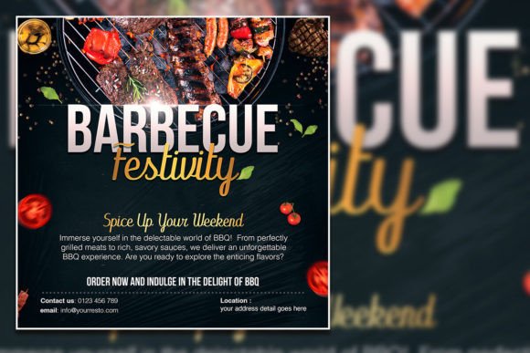 Download Barbecue Festivity Social Media Post - Festivity Collection
