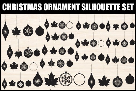 Download Christmas Ornament Silhouette Set - Silhouette Collection