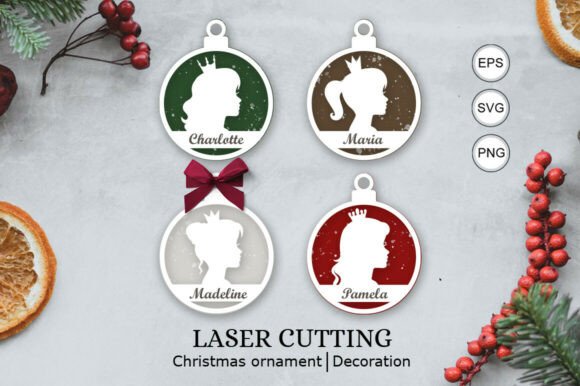 Download Princess Christmas Personalized Ornament - Princess Collection