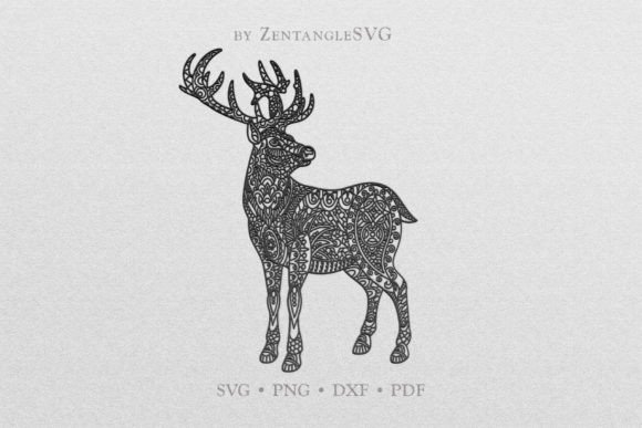 Download Forest Deer SVG, Mandala Reindeer SVG - Reindeer svg Collection