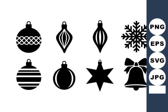 Download Christmas Holiday Decorations Silhouette - Silhouette Collection